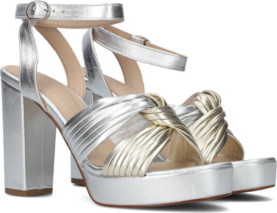 Fabienne Chapot Nolita Sandalette van leer met metallic finish