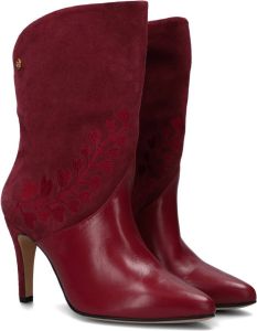 Fabienne Chapot Elle Embroidery Enkellaarsjes Enkelboots Dames Rood