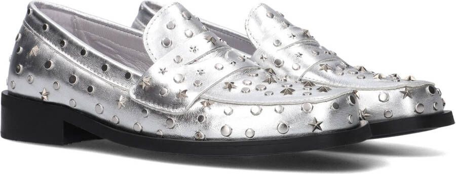 Fabienne Chapot Studded Dames Loafers Zilverkleur Gray Dames