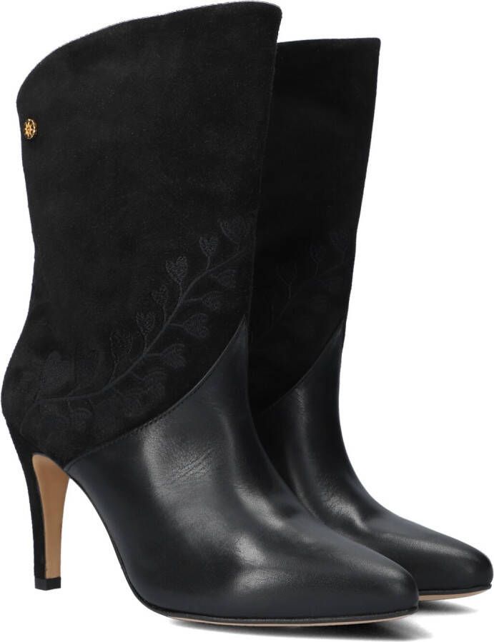 Fabienne Chapot Elle Embroidery Enkellaarsjes Enkelboots Dames Zwart