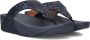 FITFLOP Teenslippers Dames Lulu Glitter Toe-post Maat: 42 Materiaal: Leer Kleur: Blauw - Thumbnail 1