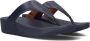 FITFLOP Slippers Dames Lulu Leather Toe-post Maat: 43 Materiaal: Leer Kleur: Blauw - Thumbnail 1
