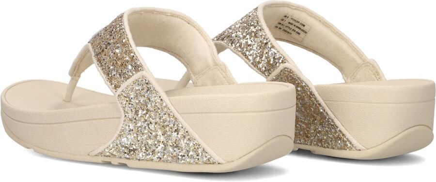 FITFLOP Teenslippers Dames Lulu Glitter Toe-post Maat: 38 Materiaal: Textiel Kleur: Beige - Foto 4