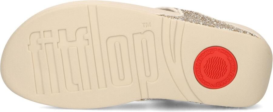 FITFLOP Teenslippers Dames Lulu Glitter Toe-post Maat: 38 Materiaal: Textiel Kleur: Beige - Foto 5
