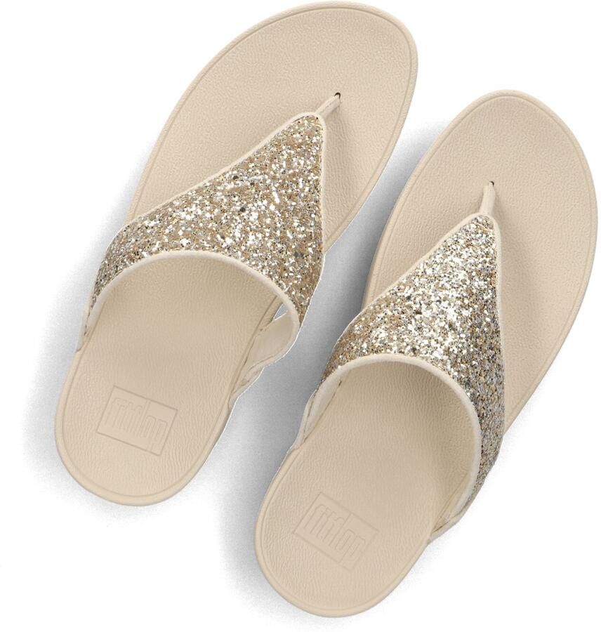 FITFLOP Teenslippers Dames Lulu Glitter Toe-post Maat: 38 Materiaal: Textiel Kleur: Beige - Foto 2