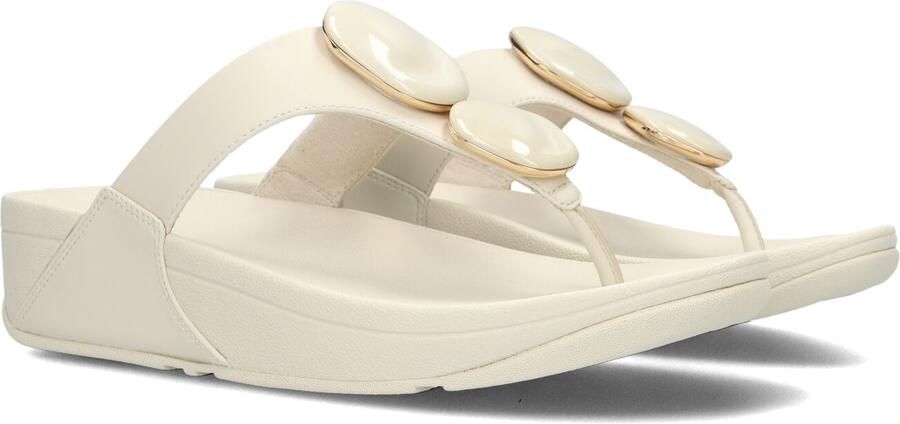 FITFLOP Teenslippers Dames Lulu Marbled Stone Toe-post Maat: 42 Materiaal: Leatherlook Kleur: Beige