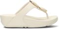 FITFLOP Teenslippers Dames Lulu Marbled Stone Toe-post Leatherlook Beige - Beige