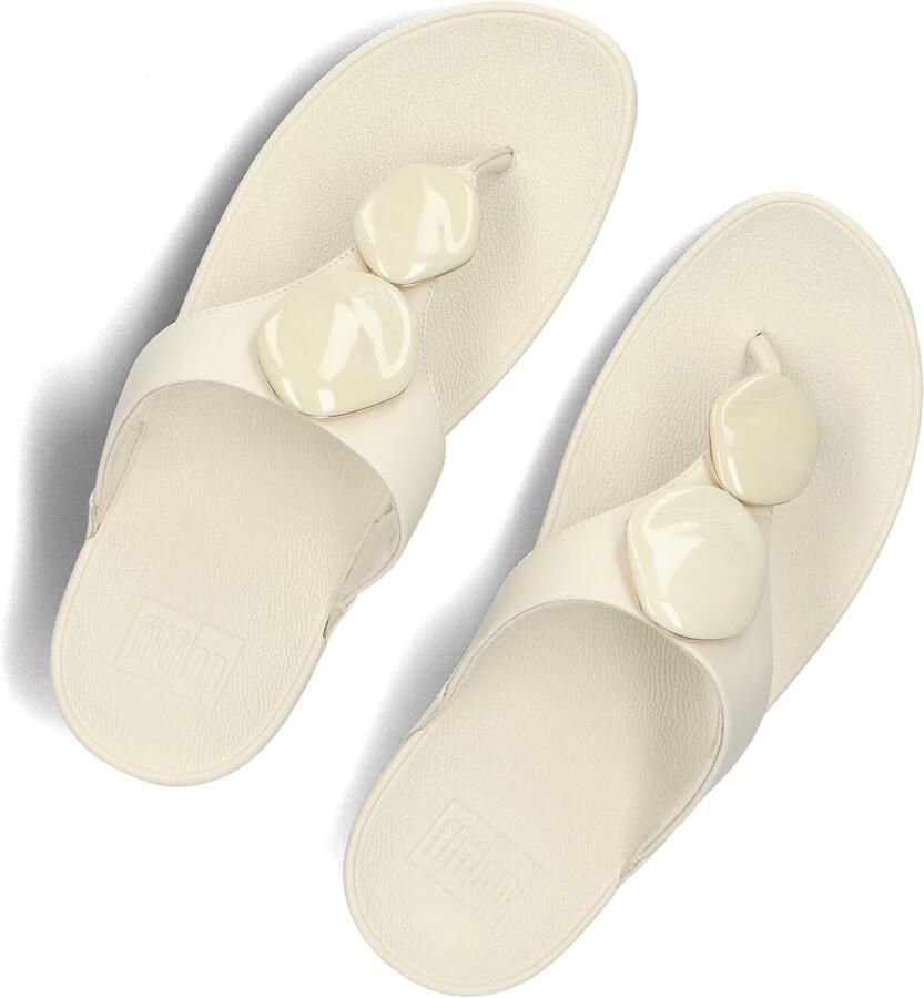 FITFLOP Teenslippers Dames Lulu Marbled Stone Toe-post Maat: 43 Materiaal: Leatherlook Kleur: Beige - Foto 2