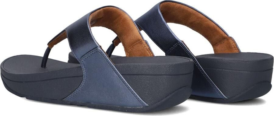 FITFLOP Teenslippers Dames Lulu Leather Toe-post Maat: 40 Materiaal: Leatherlook Kleur: Blauw - Foto 4