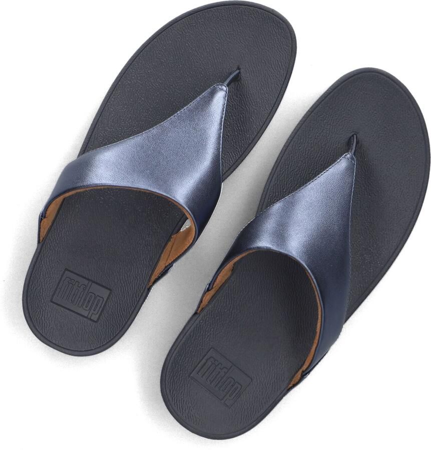 FITFLOP Teenslippers Dames Lulu Leather Toe-post Maat: 40 Materiaal: Leatherlook Kleur: Blauw - Foto 2