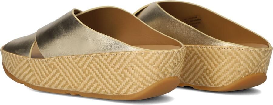 FITFLOP Slippers Dames Lulu Lux Cross Slide Maat: 37 Materiaal: Leatherlook Kleur: Goudkleurig - Foto 5