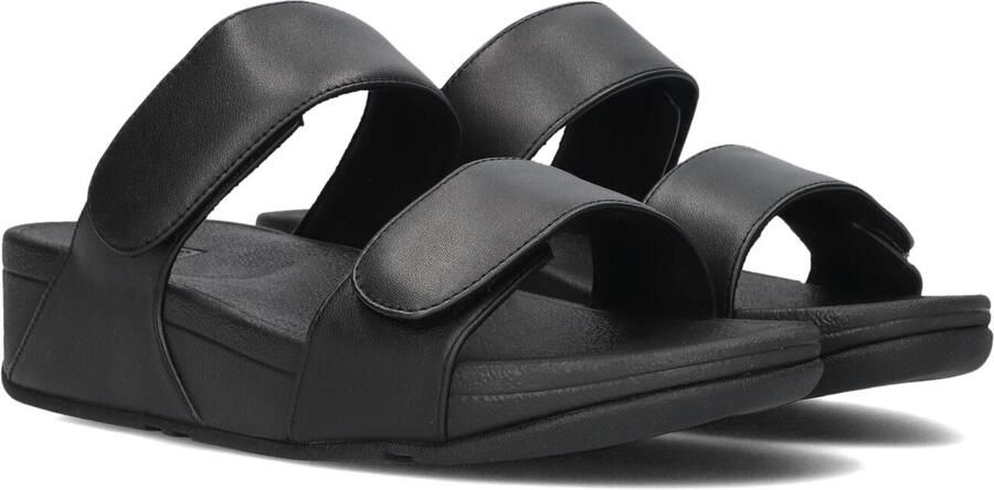 FITFLOP Slippers Dames Lulu Adjustable Shimmerlux Sides Maat: 40 Materiaal: Leer Kleur: Zwart