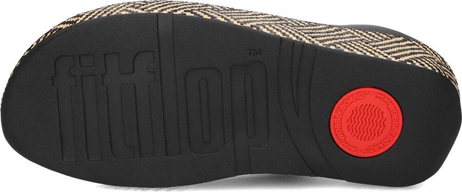 FITFLOP Slippers Dames Lulu Lux Cross Slide Maat: 43 Materiaal: Leatherlook Kleur: Zwart - Foto 3