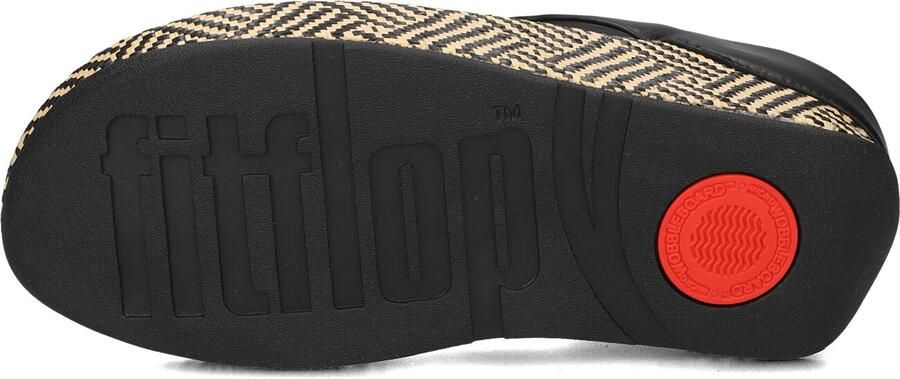 FITFLOP Teenslippers Dames Lulu Lux Graphic Weave Toe-post Maat: 42 Materiaal: Leer Kleur: Zwart - Foto 4