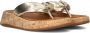 FITFLOP Teenslippers Dames Hn3 Maat: 40 Materiaal: Leer Kleur: Goud - Thumbnail 1