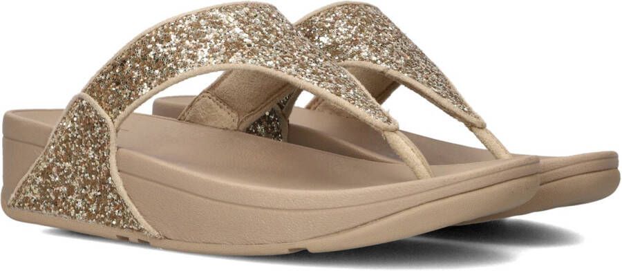 FITFLOP Teenslippers Dames Lulu Glitter Maat: 37 Materiaal: Textiel Kleur: Goud