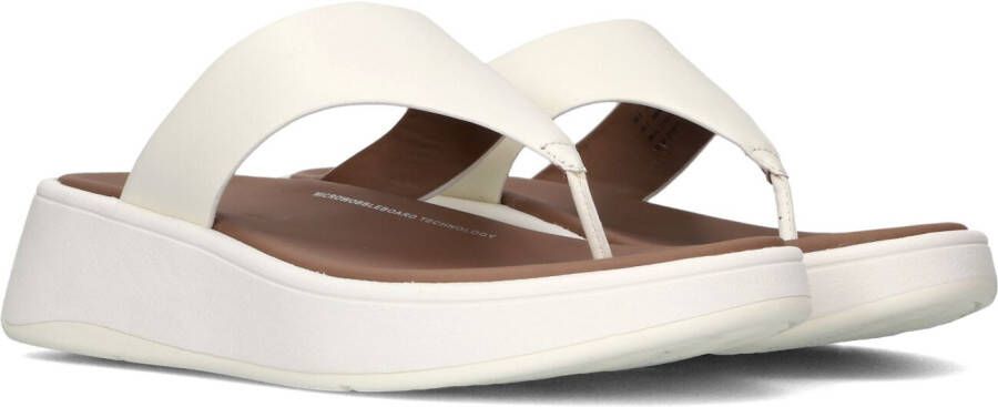FitFlop Witte Leren Stijlvolle Slippers White Dames