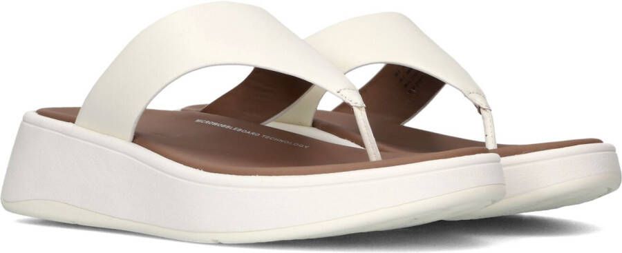 FITFLOP Slippers Dames Fw4 Maat: 41 Materiaal: Leer Kleur: Wit