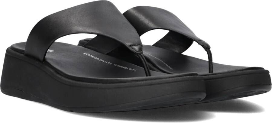 FITFLOP Slippers Dames Fw4 Maat: 42 Materiaal: Leer Kleur: Zwart