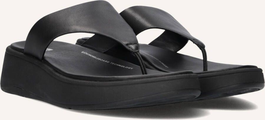 FITFLOP Slippers Dames Fw4 Maat: 41 Materiaal: Leer Kleur: Zwart