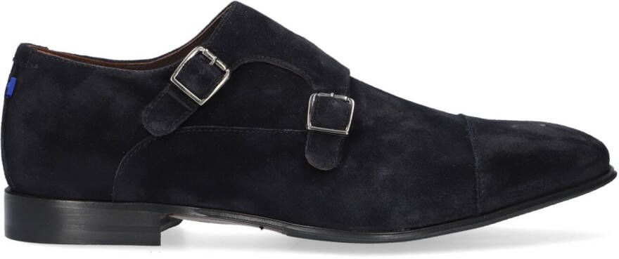 Floris van bommel 30015 Gilli 04.04 Dark Blue G+ Wijdte Gespschoenen