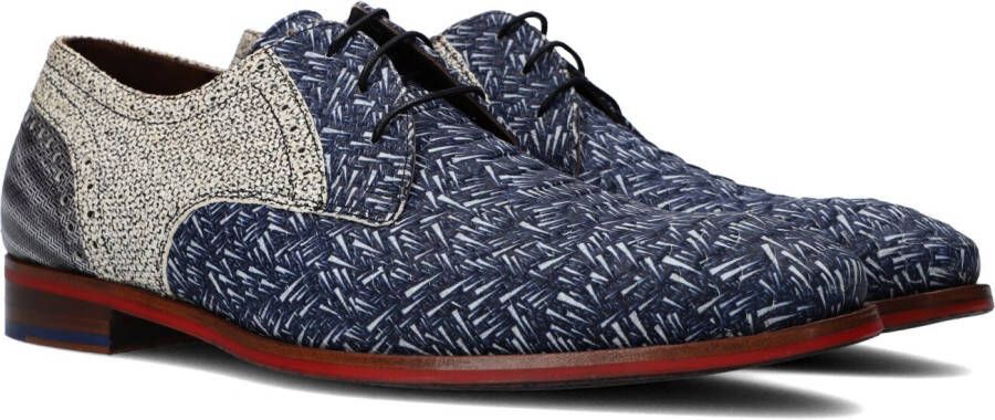 Floris van Bommel De Stapper 17.66 veterschoenen heren blauw 40 05 blue leer 41(7+ )