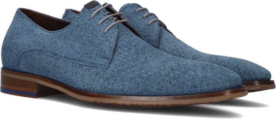FLORIS VAN BOMMEL Nette Schoenen Heren Sfm-30336 De Stapper Maat: 47 Materiaal: Leer Kleur: Blauw