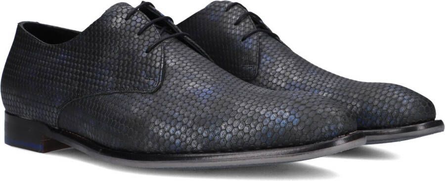 FLORIS VAN BOMMEL Nette Schoenen Heren Sfm-30333 De Stapper Maat: 42⅔ Materiaal: Leer Kleur: Blauw
