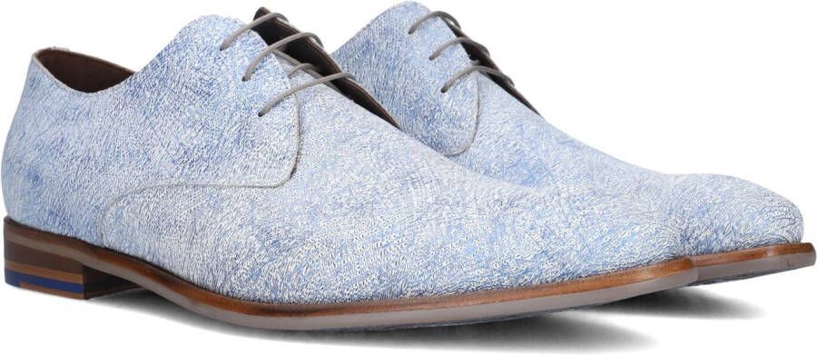 FLORIS VAN BOMMEL Nette Schoenen Heren Sfm-30336 De Stapper Maat: 45⅓ Materiaal: Leer Kleur: Blauw