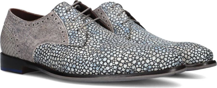 FLORIS VAN BOMMEL Nette Schoenen Heren Sfm-30361 De Stapper Maat: 43⅓ Materiaal: Leer Kleur: Blauw