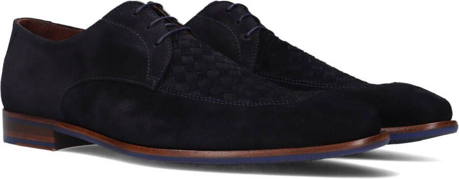 Floris van bommel 30462 De Strapper 50.01 Dark Blue G+ Wijdte Veterschoenen