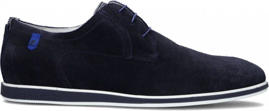 FLORIS VAN BOMMEL Nette Schoenen Heren Sfm-30336 De Stapper Maat: 47 Materiaal: Leer Kleur: Blauw