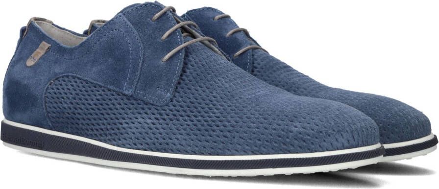 FLORIS VAN BOMMEL Nette Schoenen Heren Sfm-30336 De Stapper Maat: 43⅓ Materiaal: Leer Kleur: Blauw