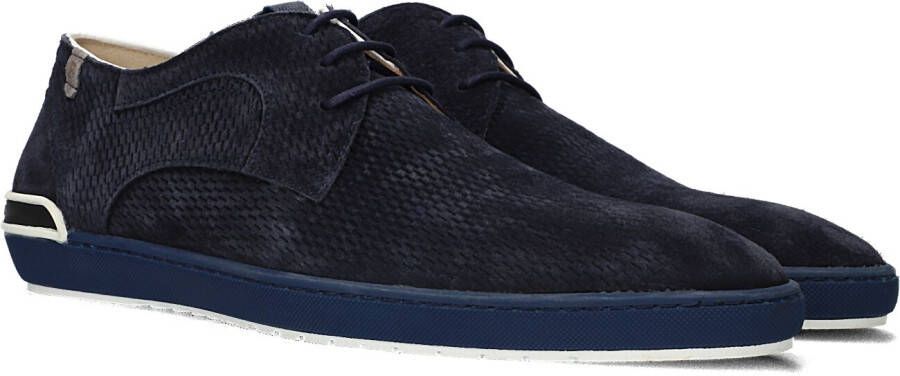 FLORIS VAN BOMMEL Veterschoenen Heren Sfm-30293 Maat: 44 Materiaal: Suède Kleur: Blauw