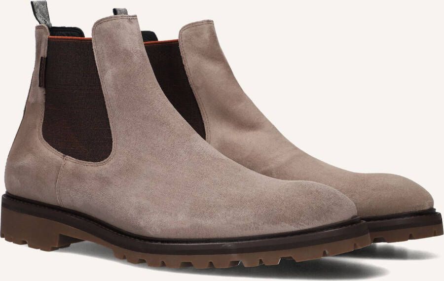 FLORIS VAN BOMMEL Chelsea Boots Heren Sfm-60018 Sturdi Maat: 42⅔ Materiaal: Suède Kleur: Taupe
