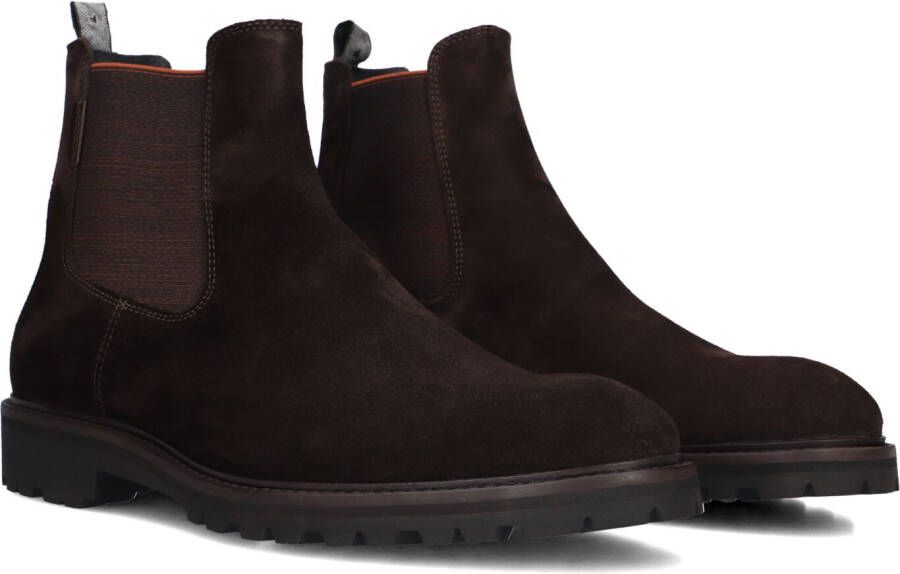 FLORIS VAN BOMMEL Chelsea Boots Heren Sfm-60018 Sturdi Maat: 43⅓ Materiaal: Suède Kleur: Bruin
