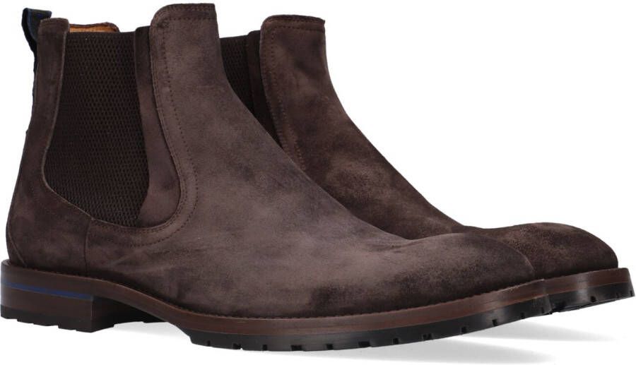 Floris van Bommel Bruin Tinten 20082 Chelsea boots Enkellaarsjes Heren Bruin