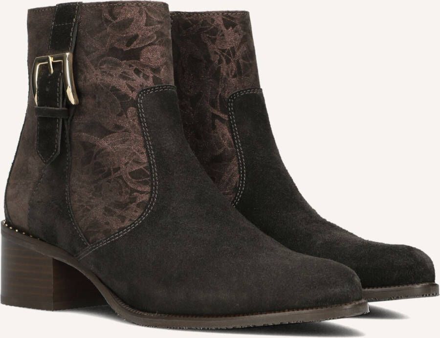 FLORIS VAN BOMMEL Enkellaarsjes Dames Sfw-50065 Evi Maat: 41 Materiaal: Suède Kleur: Bruin
