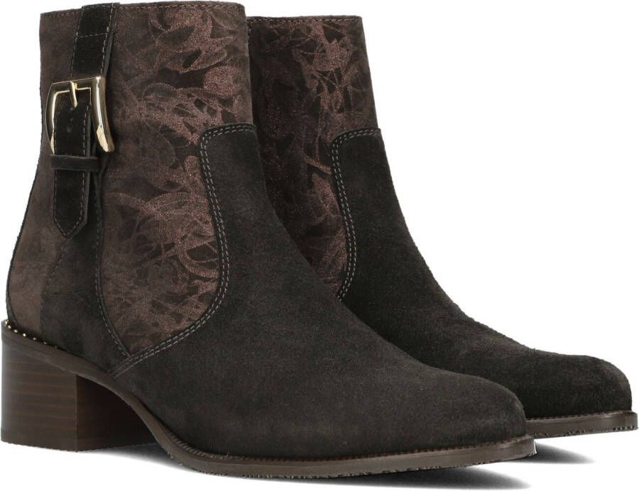 FLORIS VAN BOMMEL Enkellaarsjes Dames Sfw-50065 Evi Maat: 43 Materiaal: Suède Kleur: Bruin