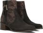 FLORIS VAN BOMMEL Enkellaarsjes Dames Sfw-50065 Evi Maat: 42 Materiaal: Suède Kleur: Bruin - Thumbnail 1
