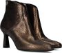 Floris van Bommel Sfw-50080 Enkellaarsjes Enkelboots met rits Dames Bruin - Thumbnail 1