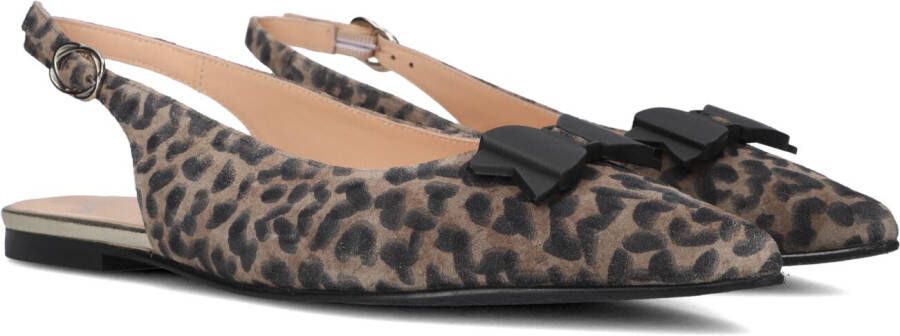 FLORIS VAN BOMMEL Slingbacks Dames Sfw-40050 Maat: 38 Materiaal: Suède Kleur: Bruin