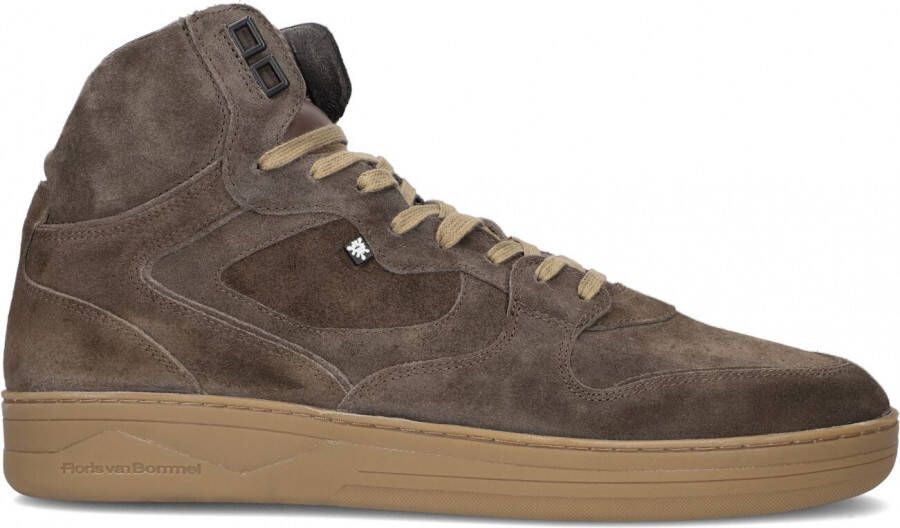 Floris v Bommel Wembli SFM 10133 34 01 Heren sneaker Half hoge sneaker heren Floris v bommel taupe schoenen floris