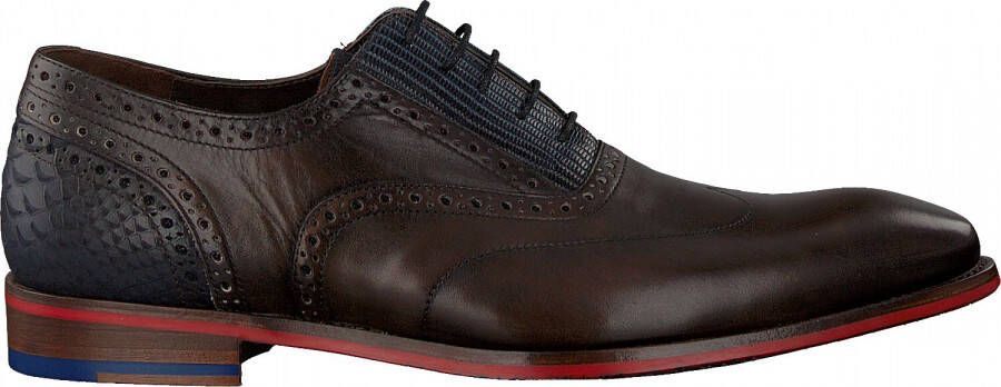 Floris van Bommel 19062 Nette schoenen Business Schoenen Heren Bruin +