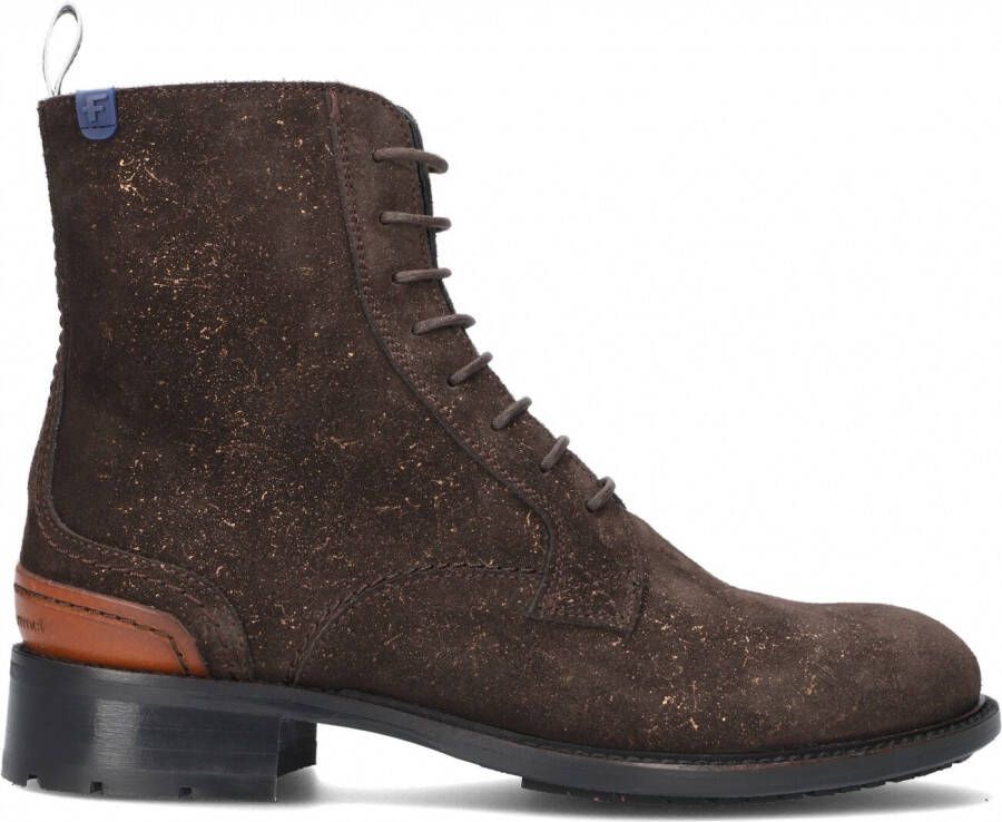 Floris van Bommel SFW-50028-21-03~~~~~~~~~~~~~~~ Hoge sneakersVeterlaarzenDames veterschoenenDames sneakersHalf-hoge schoenen Bruin