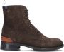 Floris van Bommel SFW-50028-21-03~~~~~~~~~~~~~~~ Hoge sneakersVeterlaarzenDames veterschoenenDames sneakersHalf-hoge schoenen Bruin - Thumbnail 1