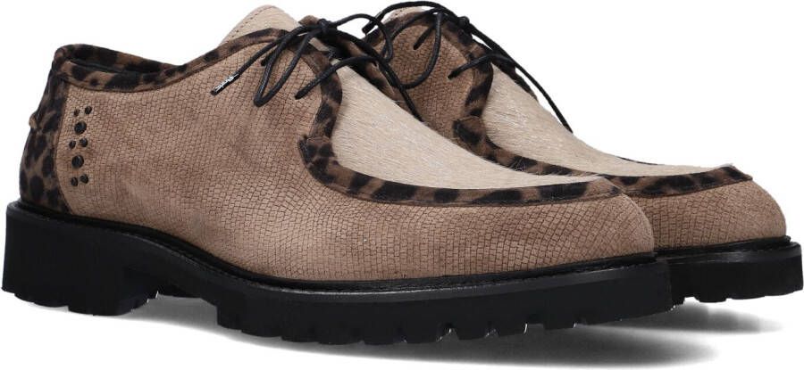 FLORIS VAN BOMMEL Veterschoenen Dames Sfw-30036 Selsi Maat: 41 Materiaal: Suède Kleur: Taupe