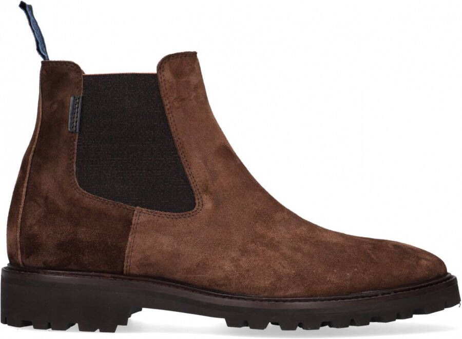 FLORIS VAN BOMMEL Chelsea Boots Heren Sfm-60018 Maat: 43⅓ Materiaal: Suède Kleur: Cognac - Foto 3