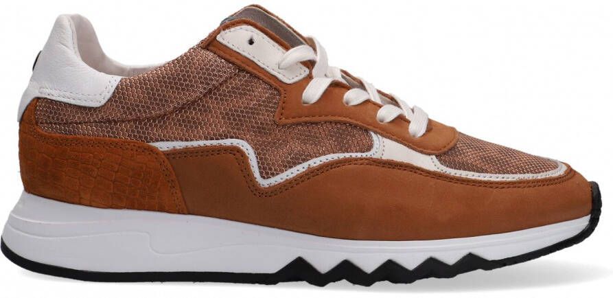 Floris Van Bommel Cognac Lage Sneakers 85334