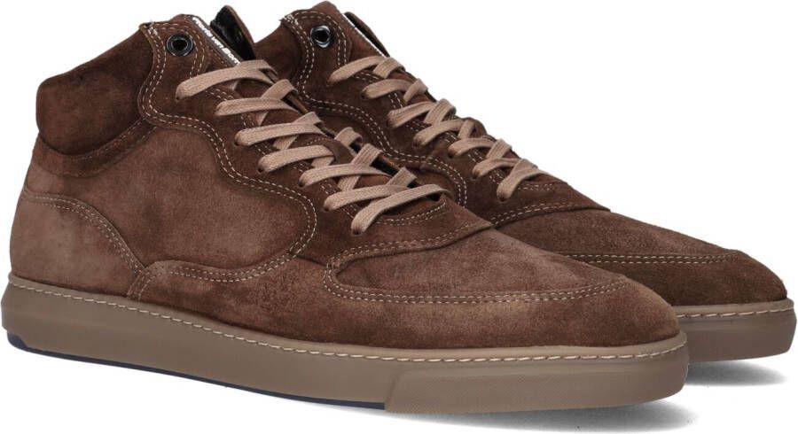 Floris van Floris van Bommel van Floris van Bommel Sneakers Heren Hoge sneakers Herenschoenen Suède SFM-10112 Cognac